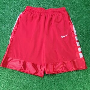 Nike Dri-Fit Elite Boy's Basketball Shorts Size XL Red White Pockets Drawstring